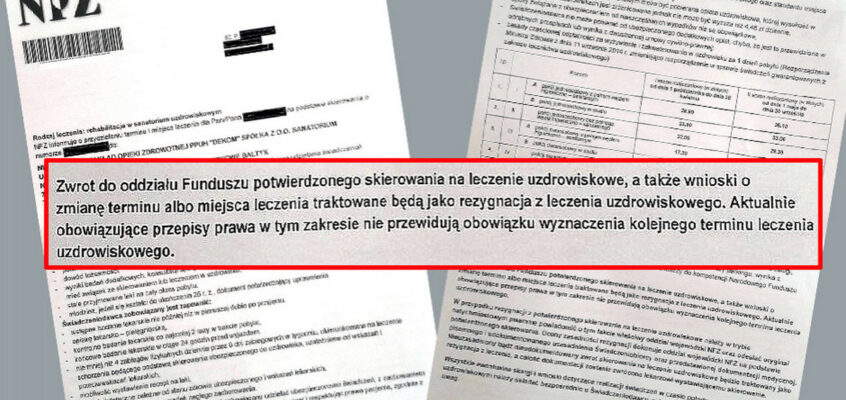 Fundusz zmusza ludzi do wyjazdu do sanatorium w szczycie trzeciej fali. Zrezygnujesz? Wypadasz z kolejki