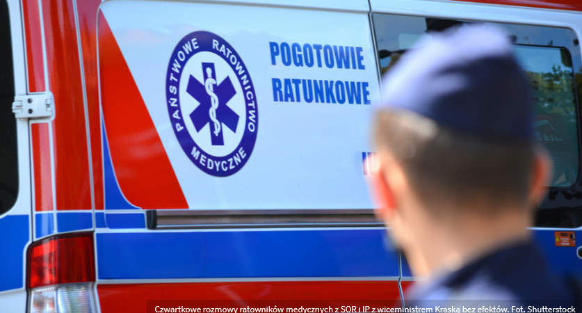 Spotkanie ratowników w MZ zakończone bez porozumienia. „Minister Kraska nie jest osobą decyzyjną”.