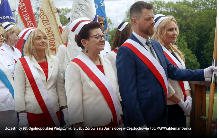 Medycy pielgrzymowali na Jasną Górę. Prezydent: dziękuję za waszą służbę, poświęcenie i zaangażowanie