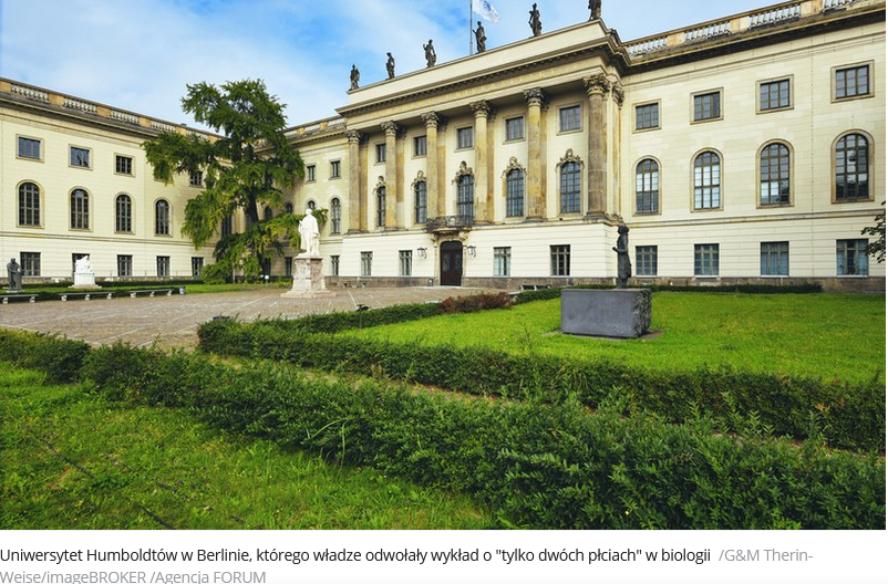 Niemcy: Uczelnia odwołała wykład o dwóch płciach. Obawiała się protestów