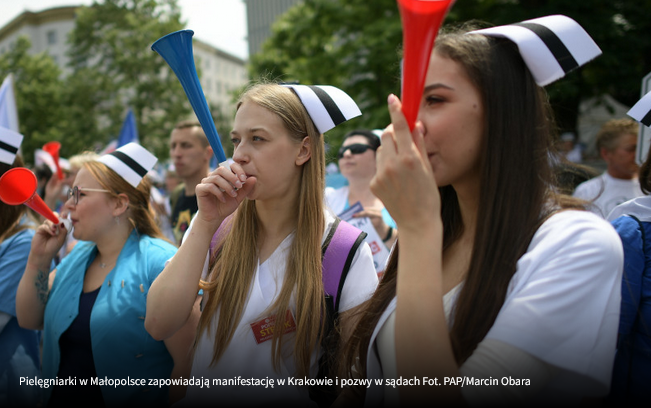 Pielęgniarki zapowiadają manifestację w Krakowie. „Mamy przygotowane 450 pozwów”