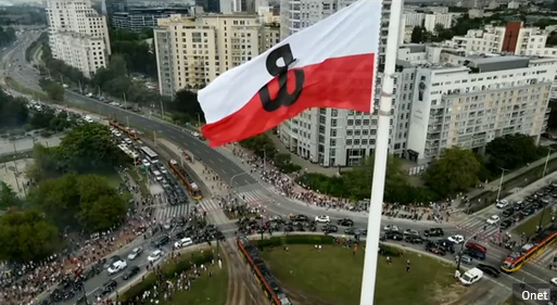 79. rocznica Powstania Warszawskiego i godzina W. Polacy oddali hołd powstańcom