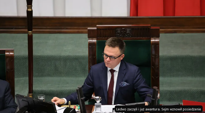 Ledwo zaczęli i już awantura. Sejm wznowił posiedzenie