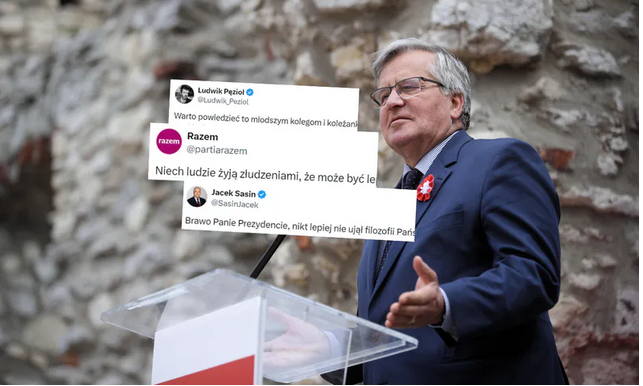 „Lubią, jak im się obiecuje”. Komorowski wywołał poruszenie w sieci